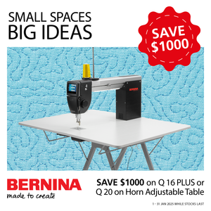 BERNINA Q16 PLUS & Horn Adjustable Table