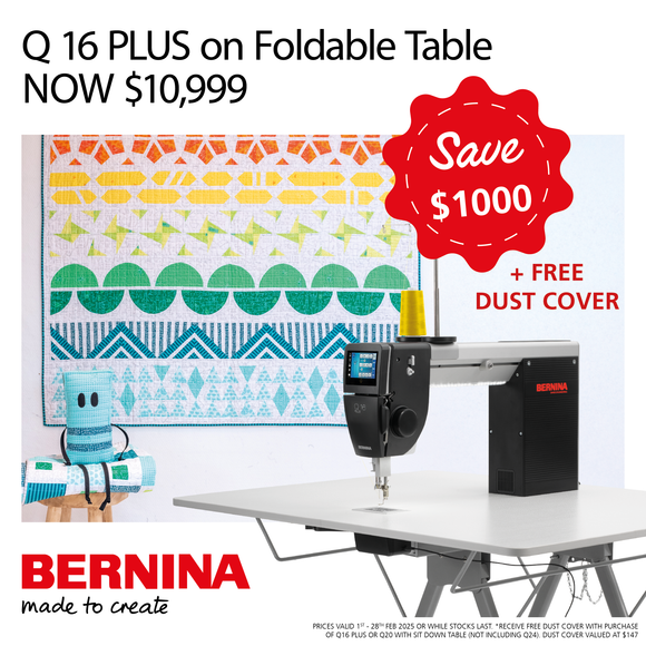 BERNINA Q16 PLUS & Horn Adjustable Table