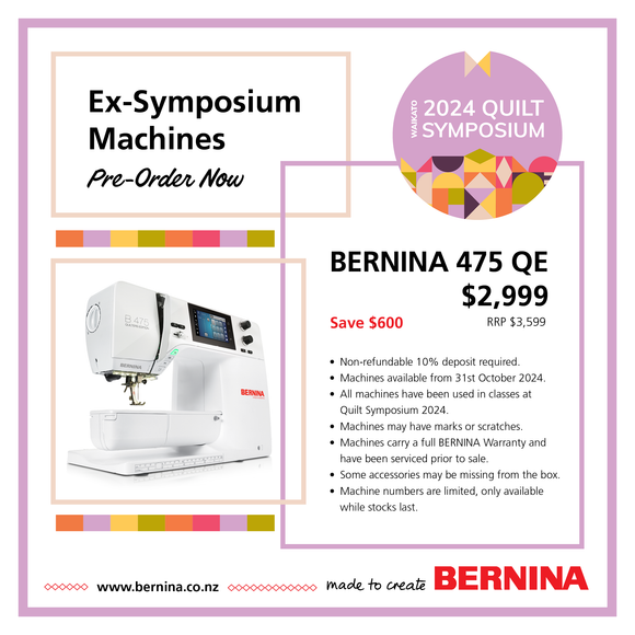 BERNINA 475QE Ex-Symposium